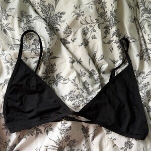 437 swimwear black top!
